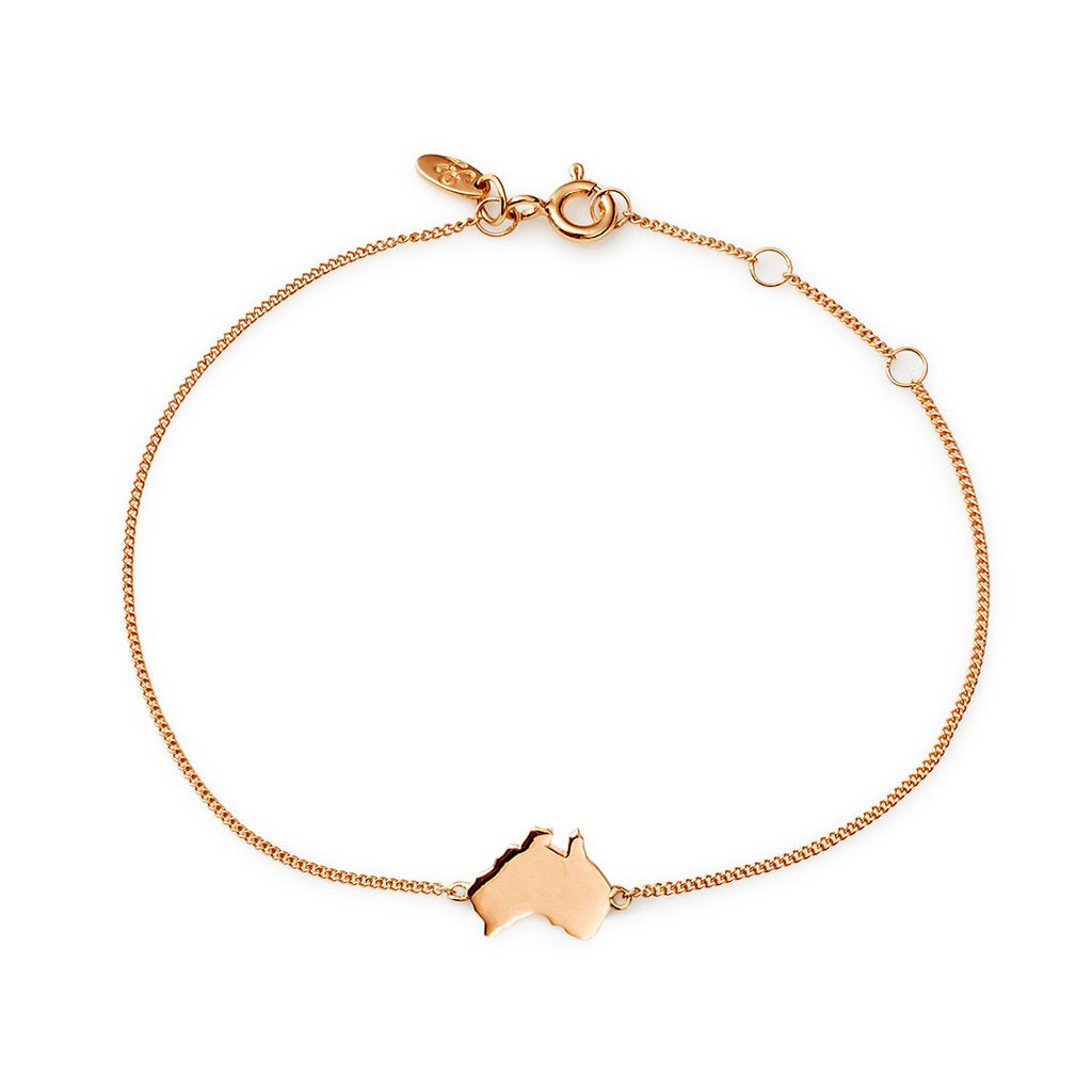 Australian Map Bracelet