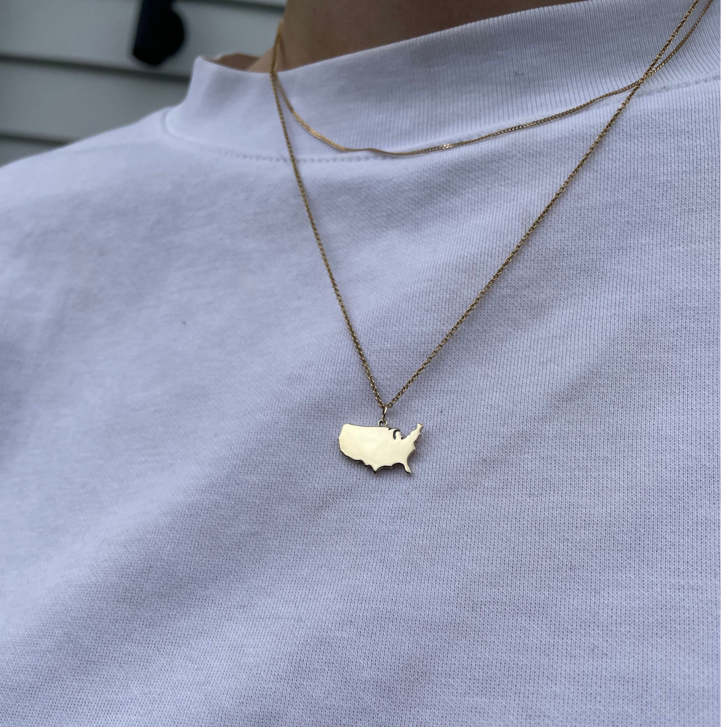 U.S.A Map Necklace